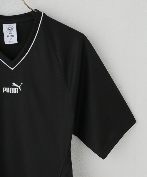 PUMA（プーマ）の「PUMA / プーマ FUTURE.ARCHIVE FOOTBALL SHIRTS（Tシャツ/カットソー・レディース・ブラック/レッド・MEDIUM）」の4枚目の写真