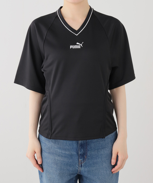 PUMA（プーマ）の「PUMA / プーマ FUTURE.ARCHIVE FOOTBALL SHIRTS（Tシャツ/カットソー・レディース・ブラック/レッド・MEDIUM）」の10枚目の写真
