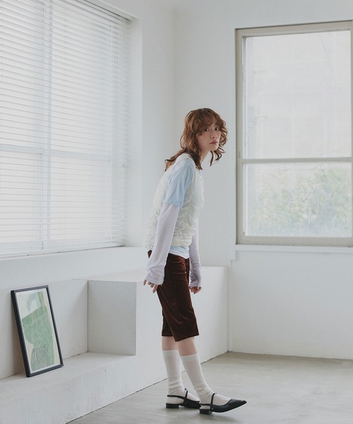 ad thie(アドティエ)の「チュールタンクトップ フェイクレイヤード ロンT(Tシャツ/カットソー・レディース・オートミール/イエロー/ライトブルー・FREE)」の19枚目の写真