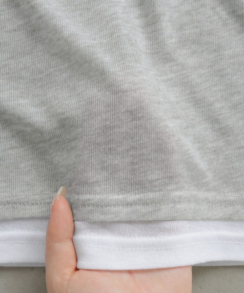 ad thie(アドティエ)の「チュールタンクトップ フェイクレイヤード ロンT(Tシャツ/カットソー・レディース・オートミール/イエロー/ライトブルー・FREE)」の11枚目の写真