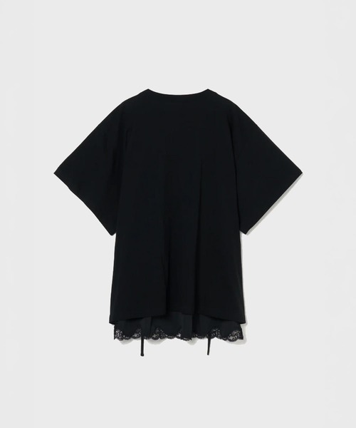 INSCRIRE(アンスクリア)の「Hybrid Lingerie T-Shirt(Tシャツ/カットソー・レディース・ブラック/ホワイト・SMALL)」の9枚目の写真