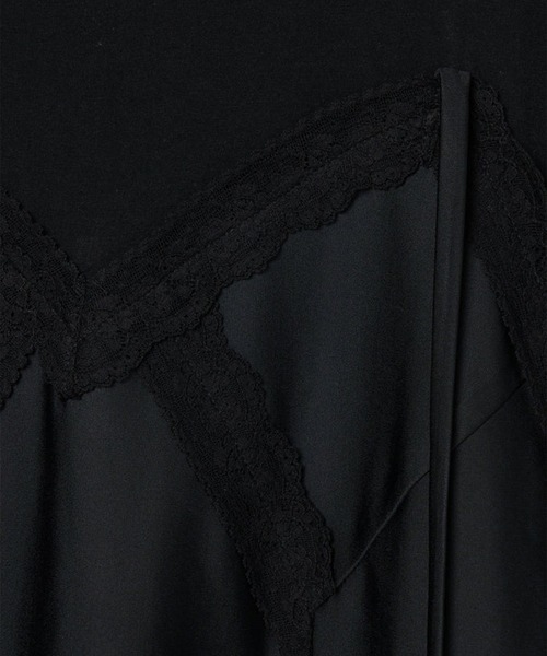 INSCRIRE(アンスクリア)の「Hybrid Lingerie T-Shirt(Tシャツ/カットソー・レディース・ブラック/ホワイト・SMALL)」の10枚目の写真