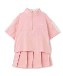 minimal（ミニマル）の「【即コーデ完成】【綿100%】ハーフジップ・スカパンセットアップ（アンサンブル）」