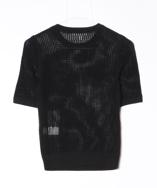 Banana Republic(バナナリパブリック)の「メッシュ クルーネック ニットTシャツ(ニット/セーター・レディース・ナチュラル/ブラック・S/XS/M/L)」の5枚目の写真