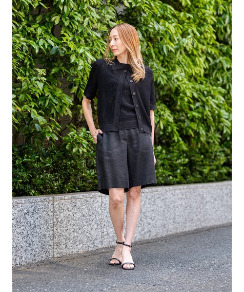Banana Republic(バナナリパブリック)の「メッシュ クルーネック ニットTシャツ(ニット/セーター・レディース・ナチュラル/ブラック・S/XS/M/L)」の7枚目の写真