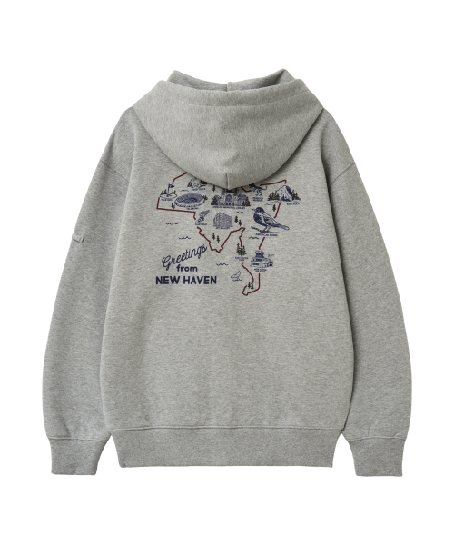 YALE(イェール)の「コネチカット フードパーカー_グレー(パーカー・レディース・その他・SMALL/MEDIUM/LARGE/X-LARGE)」の3枚目の写真