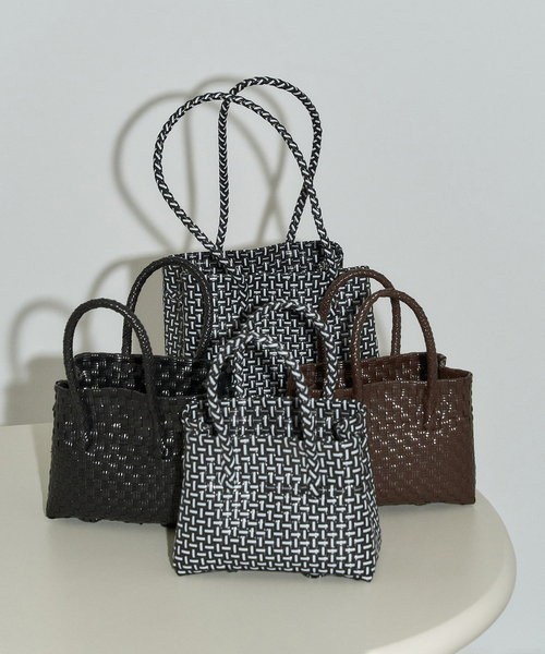 LE TALON（ルタロン）の「HANDICRAFT SAIGON/ハンディクラフト サイゴン SMALL TOTE（トートバッグ・レディース・ブラック/ブラック系その他/ブラウン・FREE）」の4枚目の写真