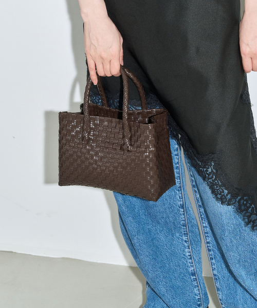 LE TALON（ルタロン）の「HANDICRAFT SAIGON/ハンディクラフト サイゴン SMALL TOTE（トートバッグ・レディース・ブラック/ブラック系その他/ブラウン・FREE）」の9枚目の写真