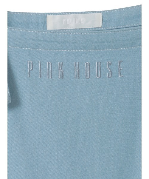 PINK HOUSE(ピンクハウス)の「デニムキャミソールワンピース(ワンピース・レディース・ライトインディゴブルー/インディゴブルー/レッド/ブラック・フリー)」の17枚目の写真