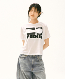 And Again（アンドアゲイン）の「シグネチャーロゴクロップTシャツ(ホワイト)（Tシャツ/カットソー）」
