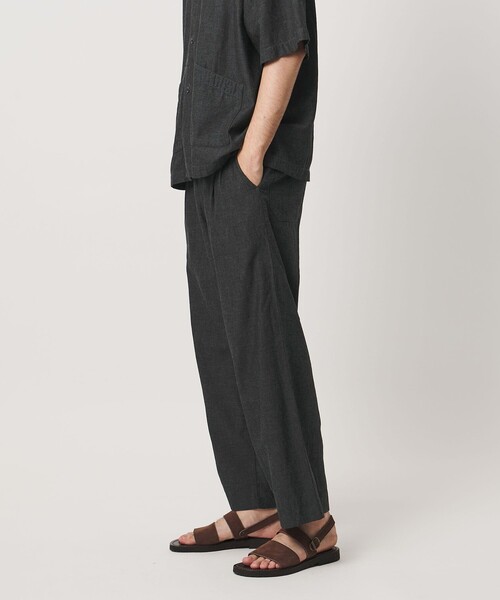 FILL THE BILL(フィルザビル)の「【別注】<FILL THE BILL>CHAMBRAY EASY PANTS/イージーパンツ(その他パンツ・メンズ・ネイビー/ブラック・1/2)」の1枚目の写真
