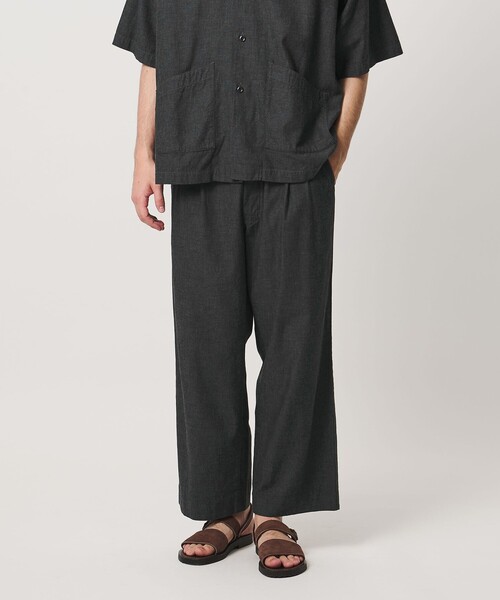 FILL THE BILL(フィルザビル)の「【別注】<FILL THE BILL>CHAMBRAY EASY PANTS/イージーパンツ(その他パンツ・メンズ・ネイビー/ブラック・1/2)」の8枚目の写真