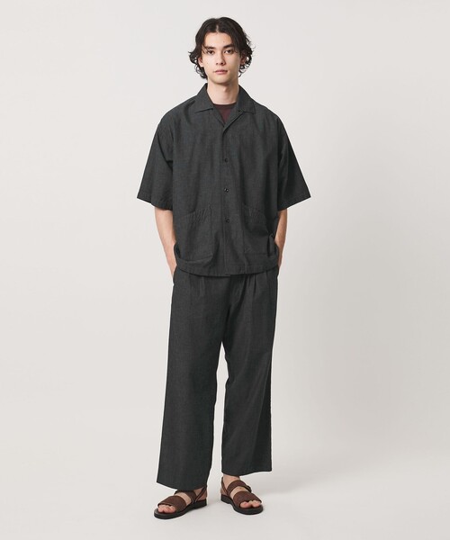 FILL THE BILL(フィルザビル)の「【別注】<FILL THE BILL>CHAMBRAY EASY PANTS/イージーパンツ(その他パンツ・メンズ・ネイビー/ブラック・1/2)」の9枚目の写真