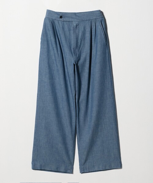 FILL THE BILL(フィルザビル)の「【別注】<FILL THE BILL>CHAMBRAY EASY PANTS/イージーパンツ(その他パンツ・メンズ・ネイビー/ブラック・1/2)」の10枚目の写真