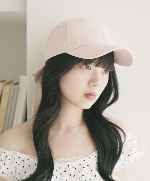Heather(ヘザー)の「サテンリボンCAP 774648(キャップ・レディース・アイボリー/ブラック・FREE)」の4枚目の写真
