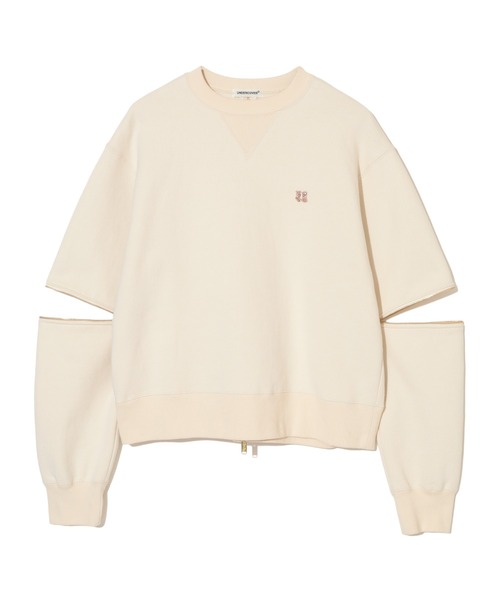 UNDERCOVER（アンダーカバー）の「UP2F1811（スウェット・レディース・アイボリー/ヘザーチャコール/ブラック・1/2）」の9枚目の写真