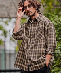ms6534-Ombre Check Long Sleeve Shirts オンブレチェックシャツ(PF-262-003)