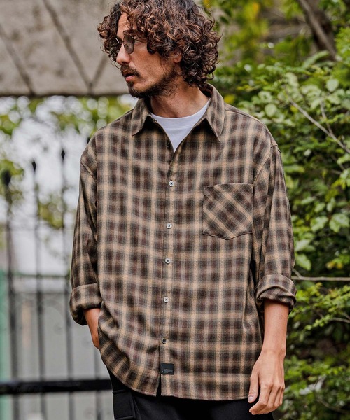 CAMBIO(カンビオ)の「ms6534-Ombre Check Long Sleeve Shirts オンブレチェックシャツ(PF-262-003)(シャツ/ブラウス・メンズ・ブラック/ブラウン・L/M)」の10枚目の写真