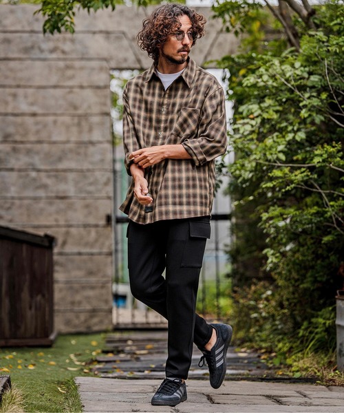 CAMBIO(カンビオ)の「ms6534-Ombre Check Long Sleeve Shirts オンブレチェックシャツ(PF-262-003)(シャツ/ブラウス・メンズ・ブラック/ブラウン・L/M)」の12枚目の写真