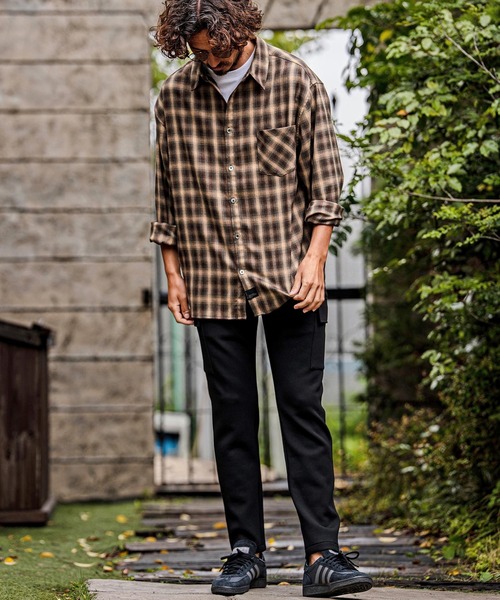 CAMBIO(カンビオ)の「ms6534-Ombre Check Long Sleeve Shirts オンブレチェックシャツ(PF-262-003)(シャツ/ブラウス・メンズ・ブラック/ブラウン・L/M)」の13枚目の写真