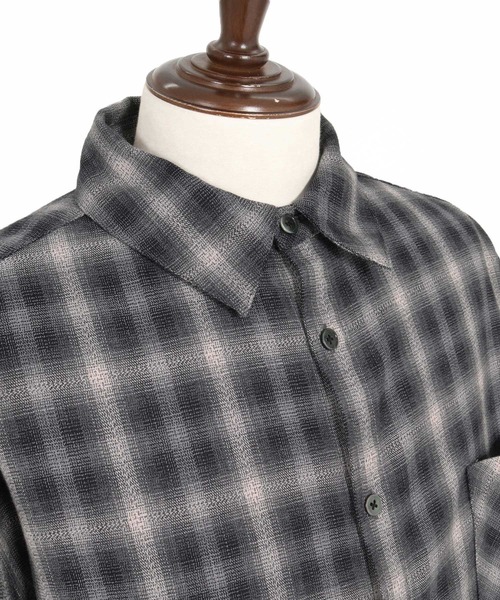 CAMBIO(カンビオ)の「ms6534-Ombre Check Long Sleeve Shirts オンブレチェックシャツ(PF-262-003)(シャツ/ブラウス・メンズ・ブラック/ブラウン・L/M)」の19枚目の写真