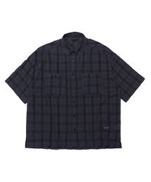 ANNOYED（アノイド）の「エッセンシャルシアサッカーチェックシャツ LQ2YU343_CHARCOAL（シャツ/ブラウス）」