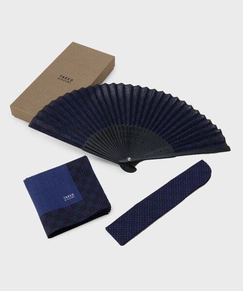 TAKEO KIKUCHI(タケオキクチ)の「【BOXセット】ハンカチ&扇子セット(その他小物・メンズ・ネイビー/ブラック・00)」の18枚目の写真