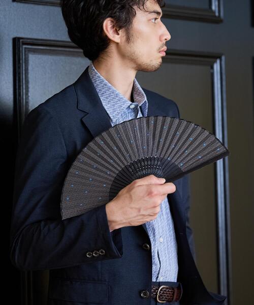 TAKEO KIKUCHI(タケオキクチ)の「【BOXセット】ハンカチ&扇子セット(その他小物・メンズ・ネイビー/ブラック・00)」の5枚目の写真