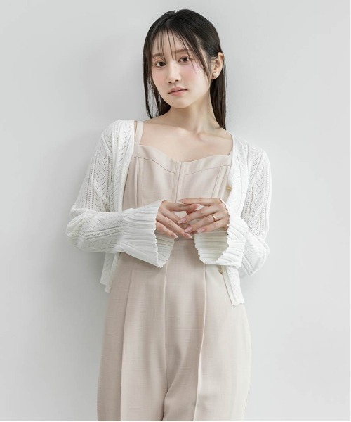 RANDA(ランダ)の「ビスチェライクロンパース(サロペット/オーバーオール・レディース・ブラウン/ピンク/グレー・1/0)」の8枚目の写真