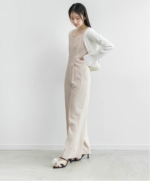 RANDA(ランダ)の「ビスチェライクロンパース(サロペット/オーバーオール・レディース・ブラウン/ピンク/グレー・1/0)」の10枚目の写真