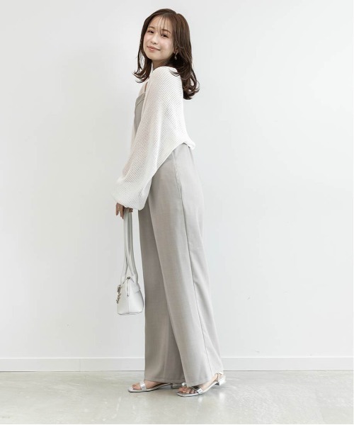 RANDA(ランダ)の「ビスチェライクロンパース(サロペット/オーバーオール・レディース・ブラウン/ピンク/グレー・1/0)」の22枚目の写真