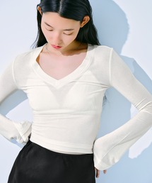 【kiehtova】CLEAN SILHOUETTE VTOPS/クリーン シルエット ブイトップス
