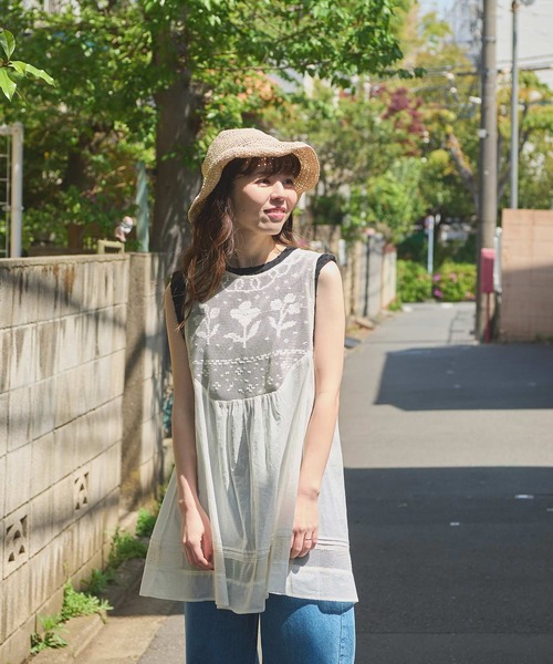 メッシュレース my favoriteブラウス（シャツ/ブラウス）｜l'atelier