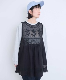 l'atelier du savon（アトリエドサボン）の「メッシュレース　my favoriteブラウス（シャツ/ブラウス）」