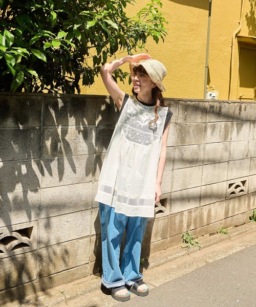メッシュレース my favoriteブラウス（シャツ/ブラウス）｜l'atelier