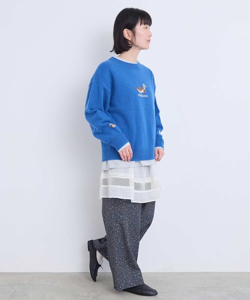 l'atelier du savon(アトリエドサボン)の「メッシュレース my favoriteブラウス(シャツ/ブラウス・レディース・ブラック/アイボリー・FREE)」の16枚目の写真