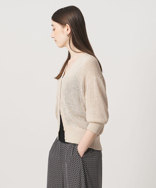 UNITED ARROWS(ユナイテッドアローズ)の「ペーパー ハーフスリーブ カーディガン(カーディガン/ボレロ・レディース・ロイヤルブルー/ダークブラウン/ナチュラル・FREE)」の16枚目の写真