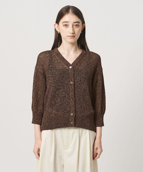 UNITED ARROWS(ユナイテッドアローズ)の「ペーパー ハーフスリーブ カーディガン(カーディガン/ボレロ・レディース・ロイヤルブルー/ダークブラウン/ナチュラル・FREE)」の18枚目の写真