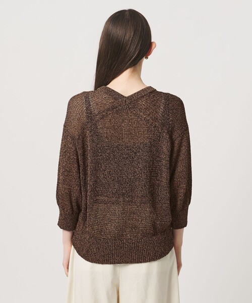 UNITED ARROWS（ユナイテッドアローズ）の「ペーパー ハーフスリーブ カーディガン（カーディガン/ボレロ・レディース・ロイヤルブルー/ダークブラウン/ナチュラル・FREE）」の10枚目の写真