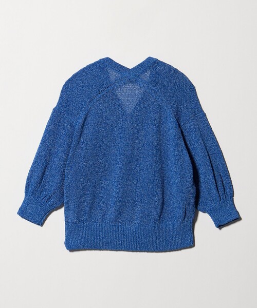 UNITED ARROWS（ユナイテッドアローズ）の「ペーパー ハーフスリーブ カーディガン（カーディガン/ボレロ・レディース・ロイヤルブルー/ダークブラウン/ナチュラル・FREE）」の12枚目の写真