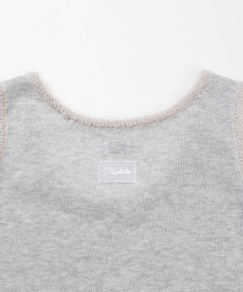MICHIKO LONDON(ミチコ ロンドン)の「ヘアリートリムニットベストメランジグレー(ベスト・レディース・その他・SMALL/MEDIUM)」の3枚目の写真