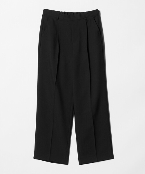A DAY IN THE LIFE UNITED ARROWS(アデイインザライフユナイテッドアローズ)の「ウールライク ツイル 1プリーツ ワイドスラックス<A DAY IN THE LIFE>(スラックス・メンズ・ブラック/ダークグレー・L/M)」の2枚目の写真