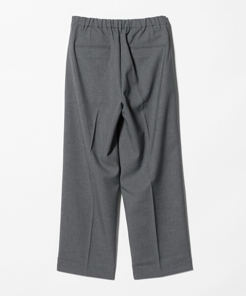 A DAY IN THE LIFE UNITED ARROWS(アデイインザライフユナイテッドアローズ)の「ウールライク ツイル 1プリーツ ワイドスラックス<A DAY IN THE LIFE>(スラックス・メンズ・ブラック/ダークグレー・L/M)」の3枚目の写真