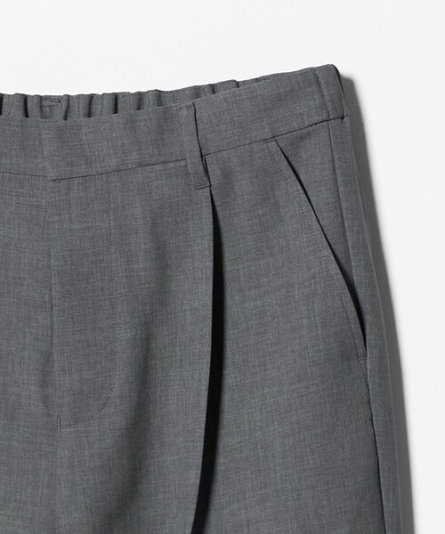 A DAY IN THE LIFE UNITED ARROWS(アデイインザライフユナイテッドアローズ)の「ウールライク ツイル 1プリーツ ワイドスラックス<A DAY IN THE LIFE>(スラックス・メンズ・ブラック/ダークグレー・L/M)」の4枚目の写真