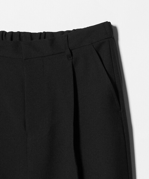 A DAY IN THE LIFE UNITED ARROWS(アデイインザライフユナイテッドアローズ)の「ウールライク ツイル 1プリーツ ワイドスラックス<A DAY IN THE LIFE>(スラックス・メンズ・ブラック/ダークグレー・L/M)」の10枚目の写真