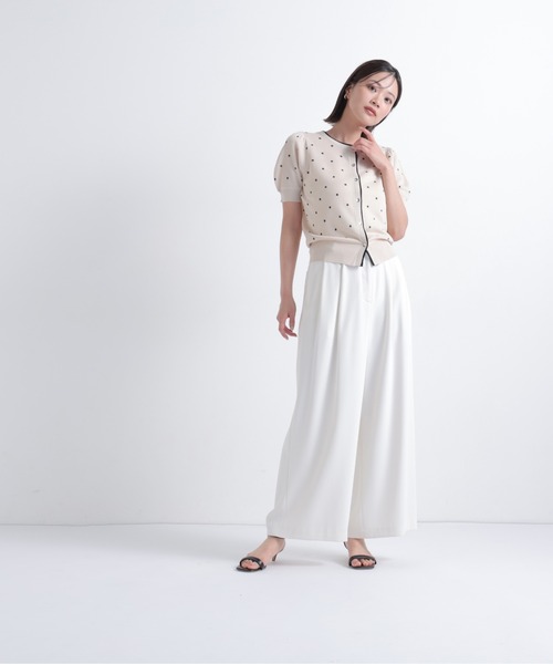 NATURAL BEAUTY BASIC(ナチュラルビューティーベーシック)の「ドットシアーカーディガン(カーディガン/ボレロ・レディース・ピンク系その他2/グレー系その他/ホワイト系その他・フリ-)」の10枚目の写真