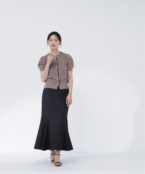 NATURAL BEAUTY BASIC(ナチュラルビューティーベーシック)の「ドットシアーカーディガン(カーディガン/ボレロ・レディース・ピンク系その他2/グレー系その他/ホワイト系その他・フリ-)」の12枚目の写真