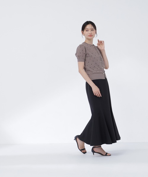 NATURAL BEAUTY BASIC(ナチュラルビューティーベーシック)の「ドットシアーカーディガン(カーディガン/ボレロ・レディース・ピンク系その他2/グレー系その他/ホワイト系その他・フリ-)」の16枚目の写真
