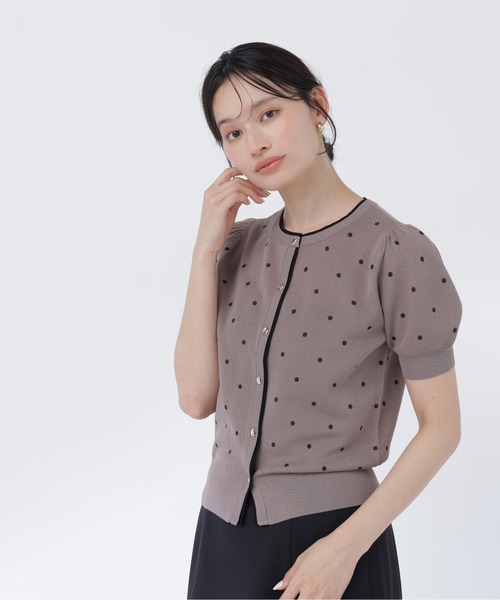 NATURAL BEAUTY BASIC(ナチュラルビューティーベーシック)の「ドットシアーカーディガン(カーディガン/ボレロ・レディース・ピンク系その他2/グレー系その他/ホワイト系その他・フリ-)」の17枚目の写真