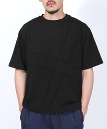 梨地ピンタックTシャツ